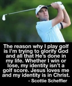 SCOTTIE SCHEFFLER HE LOOKS GOOD IN MASTERS GREEN